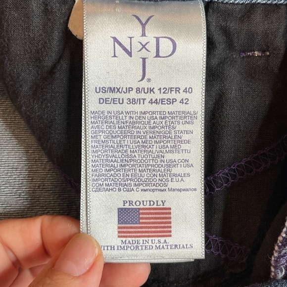 NYDJ Barbara Bootcut High Rise Blue Jeans Zipper Fly Size 8 - Picture 9 of 11